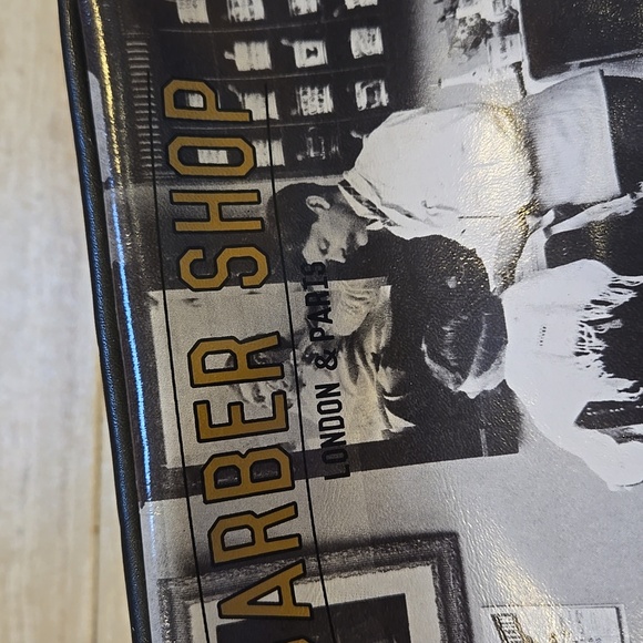 Catseye London Black Barber Shop Gentleman's Grooming Zipper Travel Pouch - Picture 4 of 8